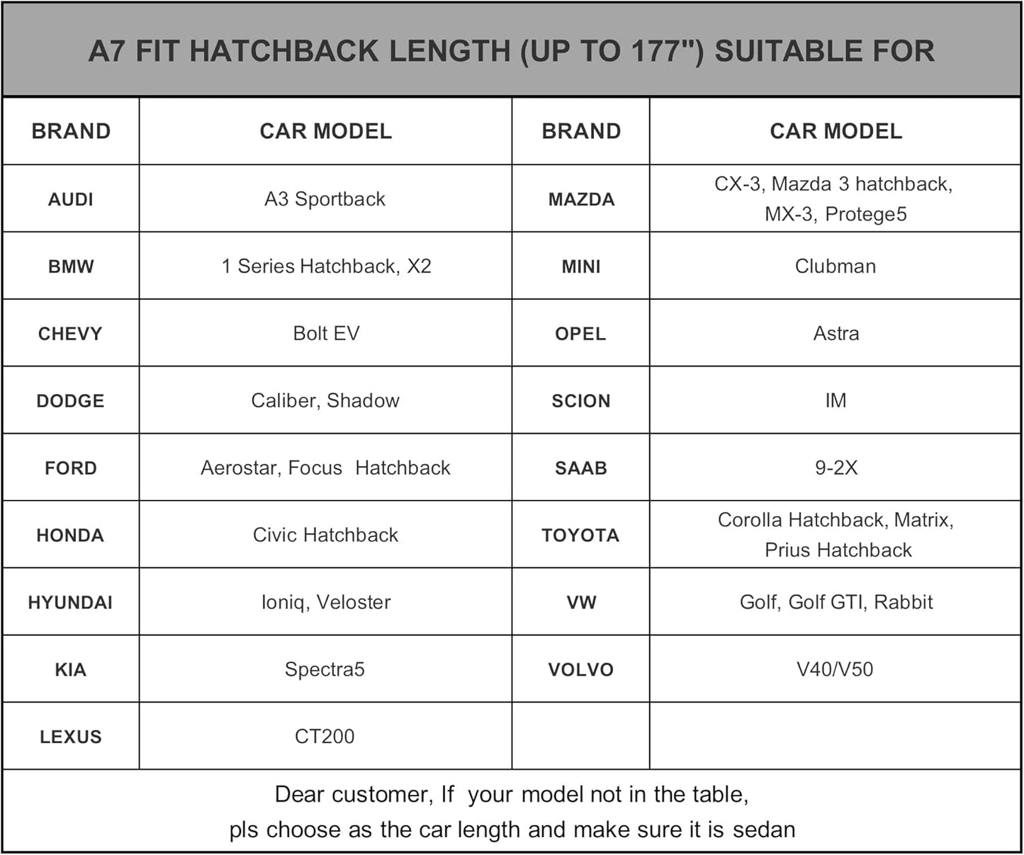 Kayme 6 Layers Hatchback Car Cover Waterproof All Weather for Automobiles, Outdoor Full Cover Rain Sun UV Protection with Zipper Cotton, Universal Fit for Hatchback (Up to 177 inch)