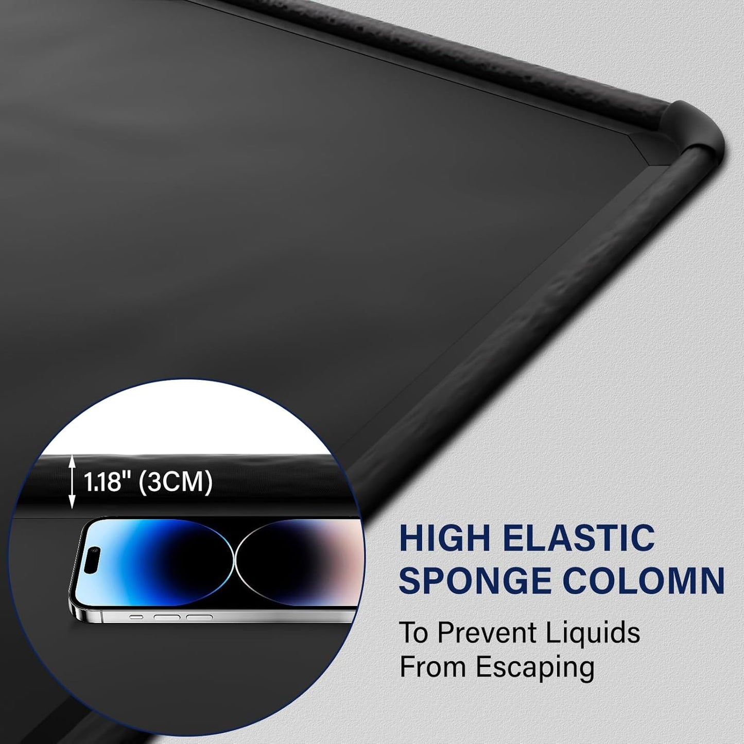 Garage Car Mat, Non-Slip Garage Floor Mat, Heavy Duty Waterproof Containment Mat for Snow Ice Water and Mud (7'9" x 16')