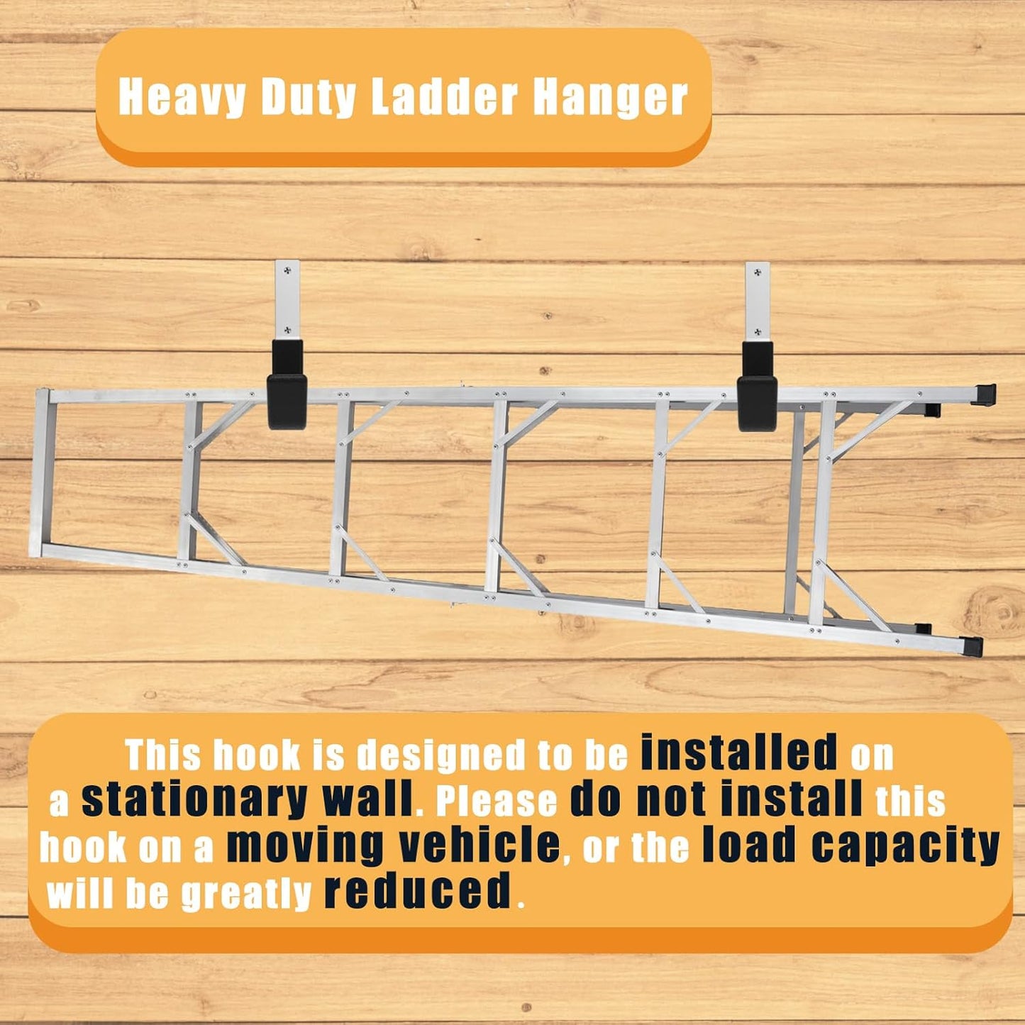 Heavy Duty Utility Hooks - Wall Mount for Garage Storage, Hose & Bike Hangers (2 Small & 2 Medium)