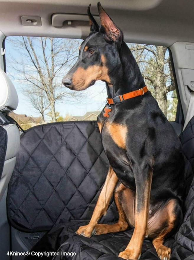 4Knines Car Door Protector for Dogs – Dog Door Cover for Cars, Trucks & SUVs – Set of 2 Guards – Durable, Scratch-Resistant, and Easy to Install – USA-Based Company – One for Each Side (Tan)