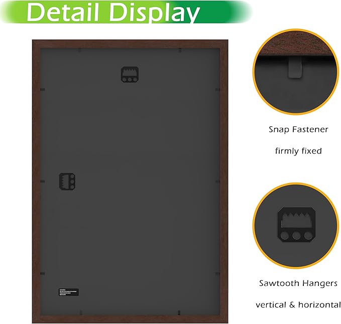 FrameWorks 2-Pack, 12x18 Matted to 11x17 Picture Frame, Mahogany ??Classic Wooden Photo Frame with Tempered Glass, Modern Matte Finish for Prints, Posters, Certificates & Wall Decor ??Gallery-Ready