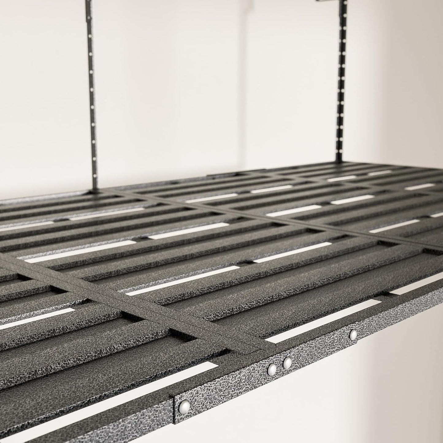 Heavy-Duty 4x8 Overhead Garage Storage Rack – Holds 20% More Weight, 800lbs Capacity, Adjustable Height, 4 Hooks Included for Extra Storage