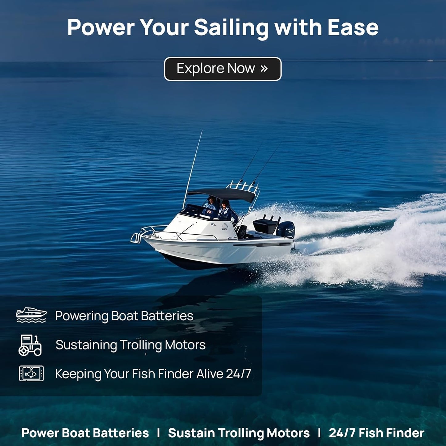 ECO-WORTHY Solar Battery Charger 12 Volt Waterproof Portable Power Solar Panel Solar Trickle Car Battery Charger Maintainer for Car Truck Boat RV Motorcycle Marine Trailer Battery，Plug and Play