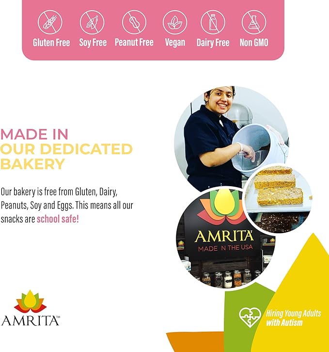 Amrita Nut Free Vegan Protein Bars (12 CT PK of 3) | Sunflower Butter & Jelly 15g Plant-Based Protein Bar | Peanut-Free, Gluten Free, and Dairy-Free | No Added Sugar, Healthy Snacks for Kids/Adults