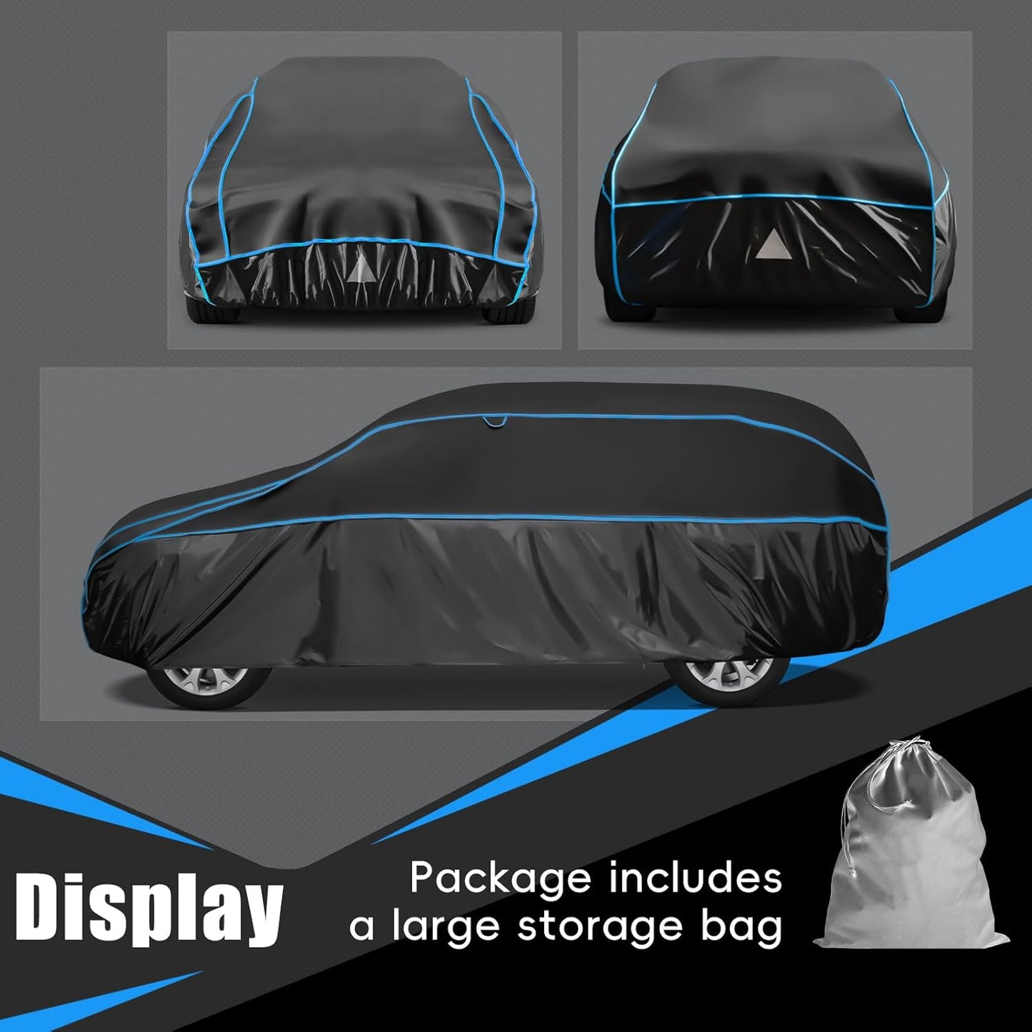 Hail Protector Car Cover for SUV, Anti Hail Car Covers Thick Multi-Layered EVA Outdoor, Hail Proof Car Cover All Weather, Hail Protection Padded Fit Honda CR-V, BMW X3 X4, Audi Q5, Etc