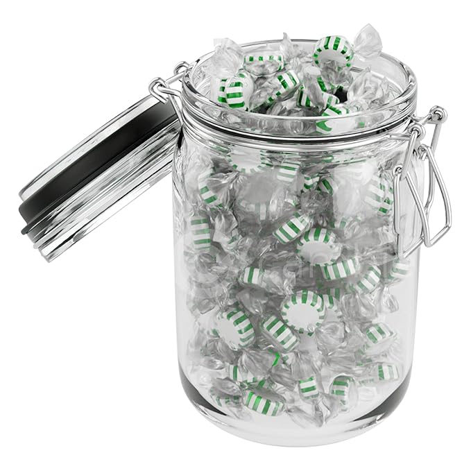 Arcor Spearmint Starlights Candy by Cambie | 2 lbs of Spearmint Starlight Mints | Individually Pinwheel Mint Hard Candy | Deliciously Sweet Mint Candy from Argentina, 2 lb