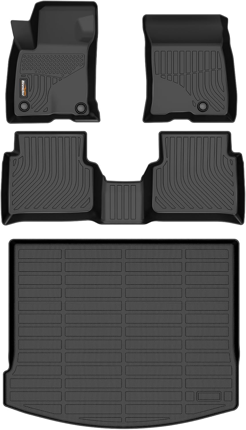 Binmotor-Floor Mats& Cargo Liner for Lincoln Corsair 2020-2024 2025(Not for Plug-in Hybrid), TPE Corsair All Weather Mats for Lincoln Corsair Rubber Liners for Corsair Accessories