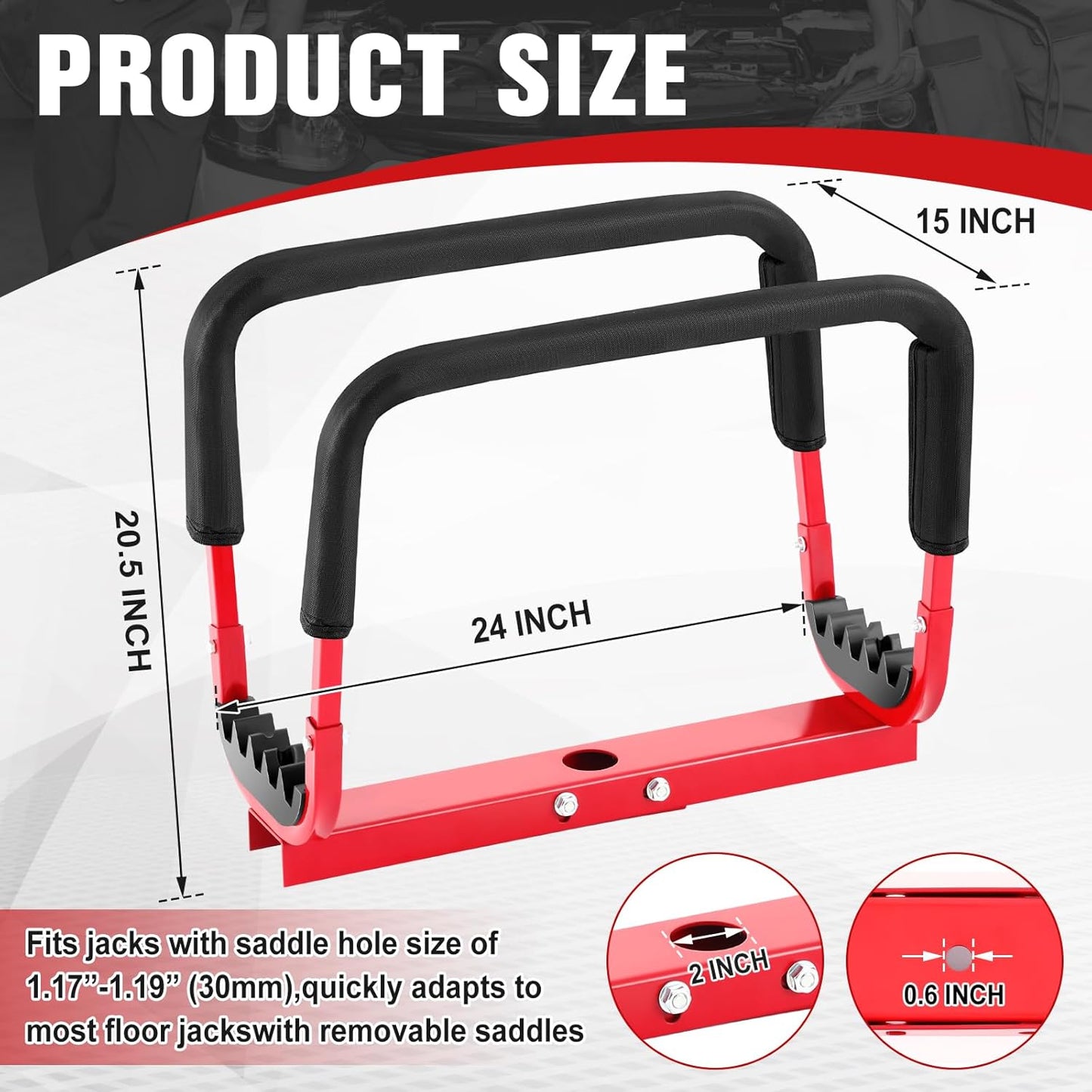 Rest Door Hanger Compatible with Floor Jacks Versatile Door Hanger for Quickly Remove or Install Vehicle Doors Auto Repair and Storage (Car Jack not Included)