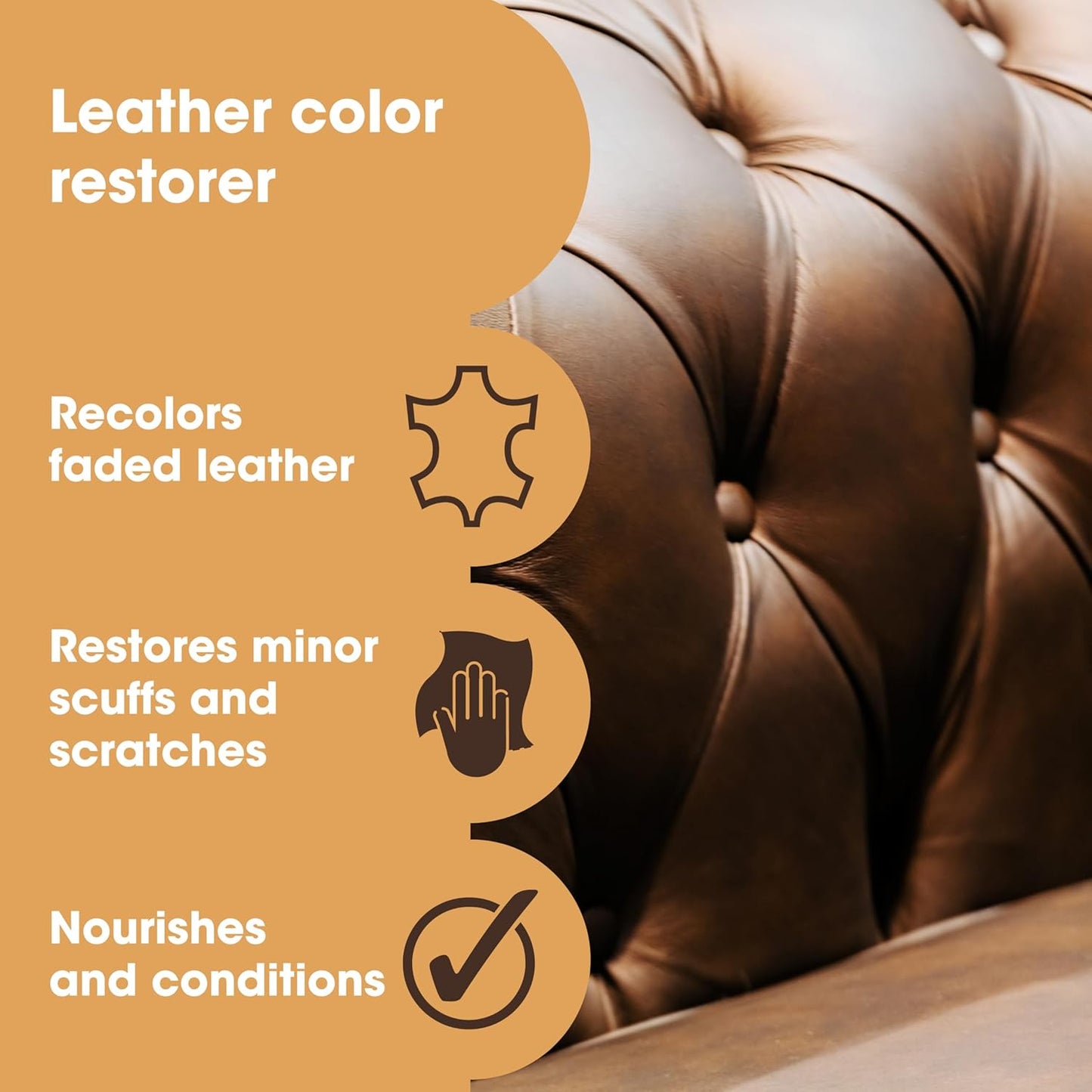The Original Leather Recoloring Balm by Furniture Clinic - Maroon Leather Dye for Furniture, Couches & Car Seats - Restore Scratched, Faded, & Damaged Surfaces