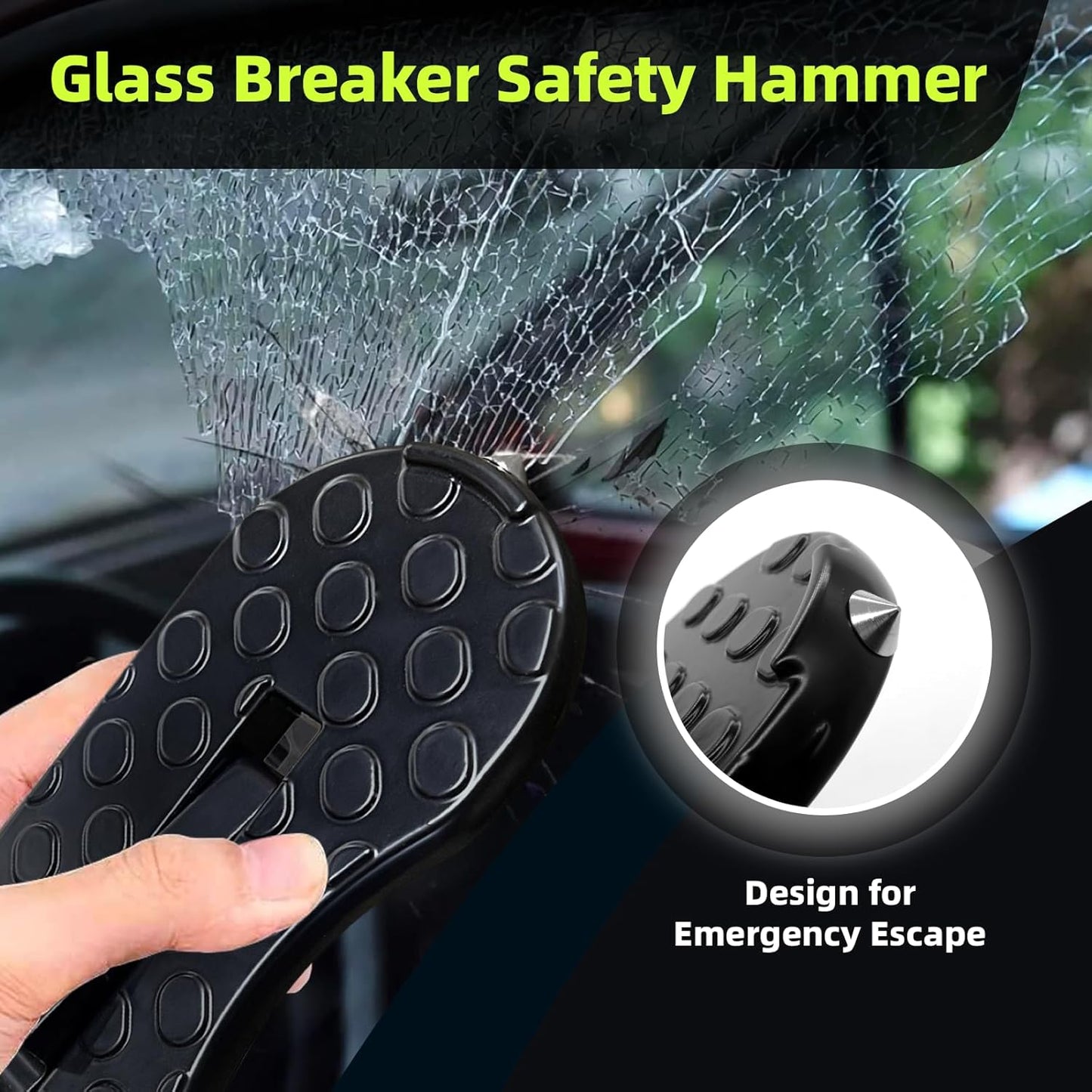 Car Door Step, Multi-Foldable Aluminum Alloy Roof Rack Car Step, Easy Access Door Step for Car Roof, Suitable for Most Cars, SUVs, and Trucks (Black)