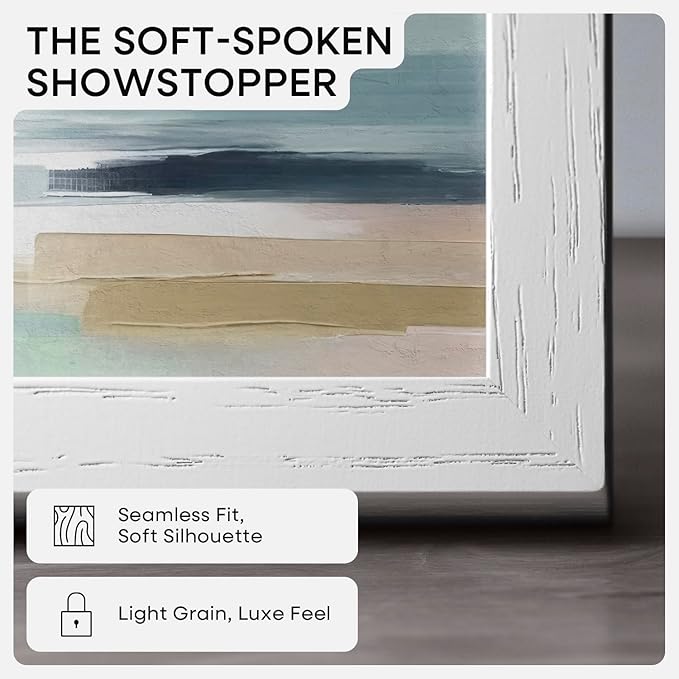 Homeforia White Frame 11x14 Wood, High End Oak 11x14 Picture Frames with Mat 8x10, 11 x 14 White Wooden Poster Frame Matted to 8 x 10 inch Photo, 14by11 Thin Frames, Tempered Glass, Wall Kit, Set of 1