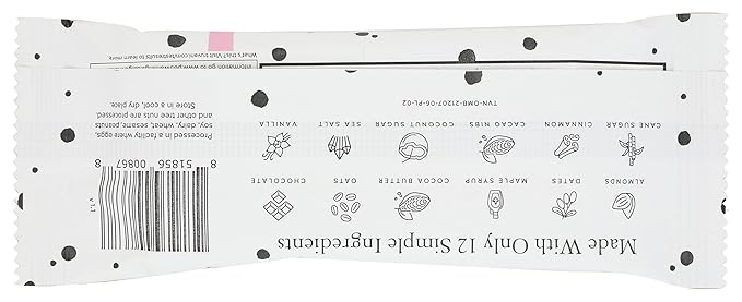 Truvani Plant Based Snack Bars | Oatmeal Chocolate Chip 1 Pack | 6g Protein | USDA Organic and Vegan | The Only Bar | Dairy, Soy, and Gluten Free | Individually Wrapped