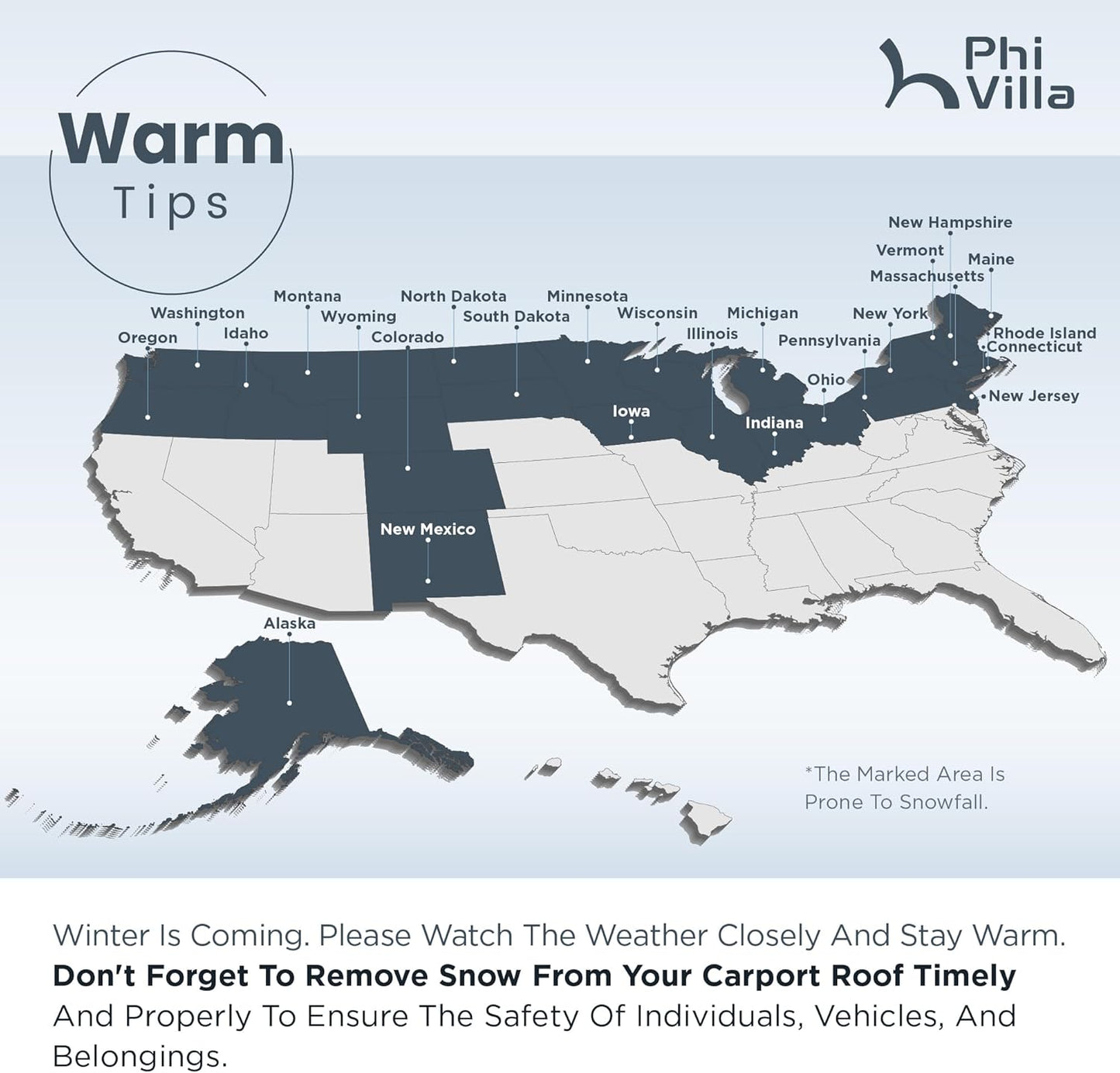 PHI VILLA 12 x 20 ft Carport Metal Carports with Galvanized Steel Roof with Sidewalls Enclosure Kit, Sturdy Heavy Duty Metal Carport for Cars, Boats, and Tractor
