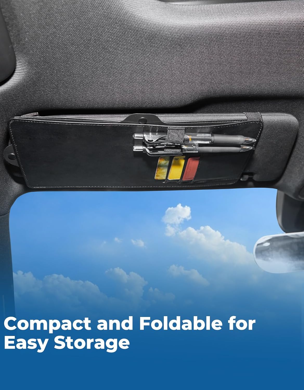 JOYTUTUS Car Sun Visor Extender, Sun Visor for Car Protects from Anti-Glare, UV Rays, Universal Fit, Practical