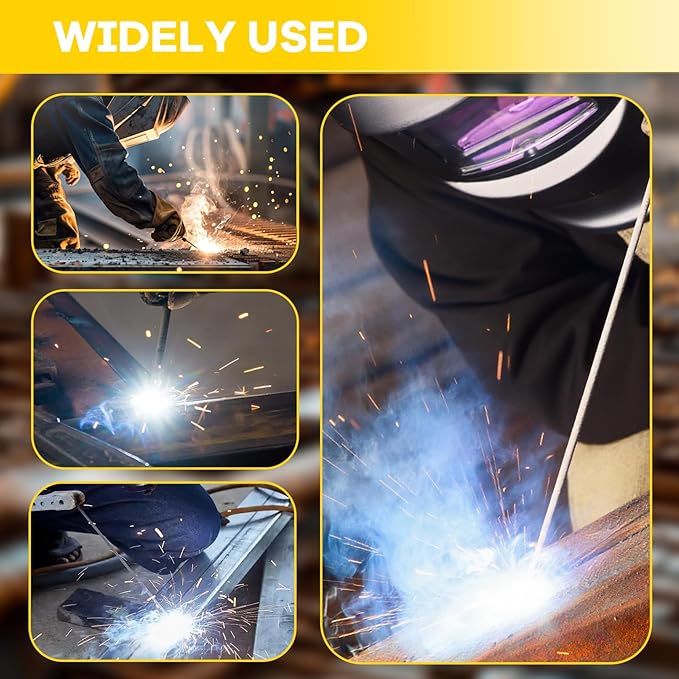 E6011 Welding Rods 1/8" 4.4LB - Carbon Steel Stick Electrodes with Low Spatter & Easy Slag Removal for ARC Welding, Home Repair, Construction