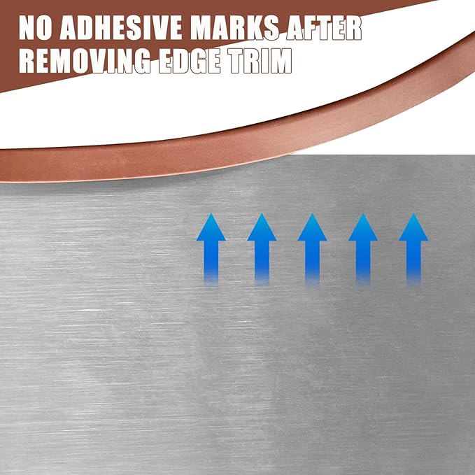 Rubber Edge Trim, Flexible Edge Trim for Sharp Edge, 3/32" U Channel Edge Protector, Self Adhesive Edge Guards for Car Doors, Truck Doors and Sheet Metal Parts, 20Ft, Brown Color