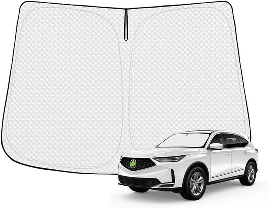 Windshield Sun Shade for 2021-2025 2026 Acura MDX Accessories Thicken 6-Layer Front Window Sunshade Cover Sun Visor Protector Foldable Block UV Rays Keep Vehicle Cool