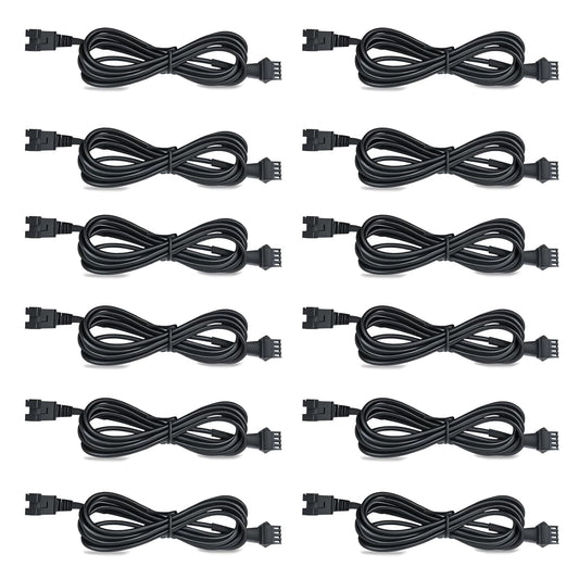 12 Pcs 4 Pin RGB Extension Cable RGB Wire for Motorcycle LED Light Underglow Kit, Compatible with ATV Car Trucks Rock Lights & Neon Strips (60 Inch)