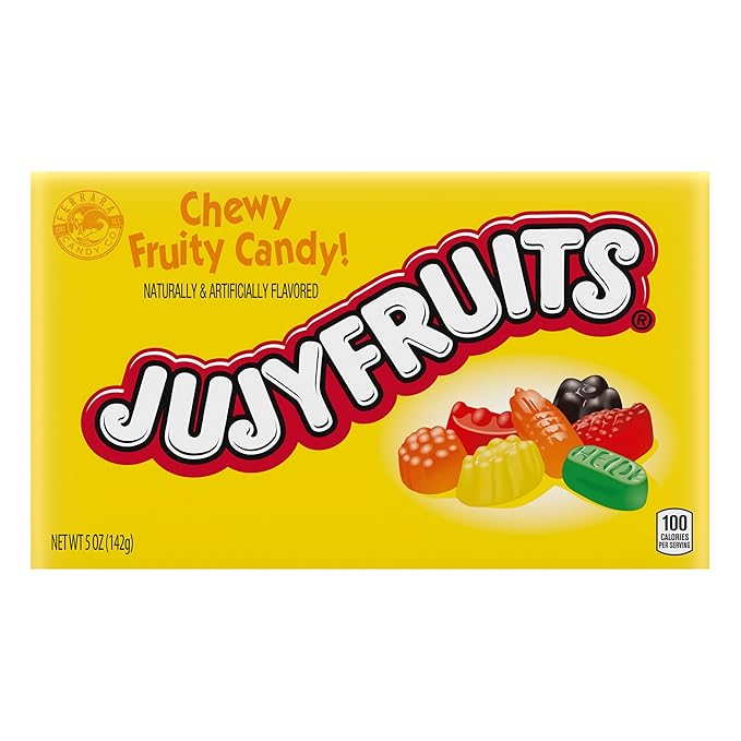 Wonka Jujyfruits Gummy candy, Assorted Gummy Candy, 5 Ounce Theater Candy Boxes (Pack of 12)
