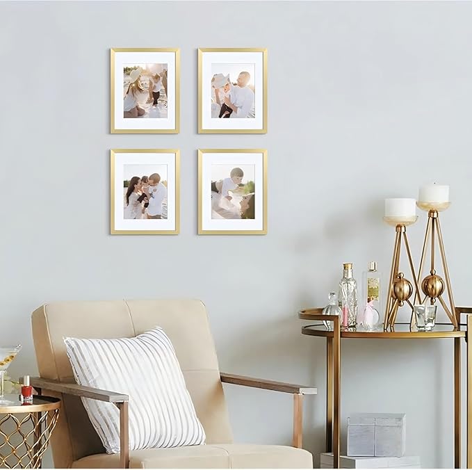16x20 Picture Frame 1 Package Hatter-Resistant Glass Display Photo Frame, to Wall Home Decor Gold