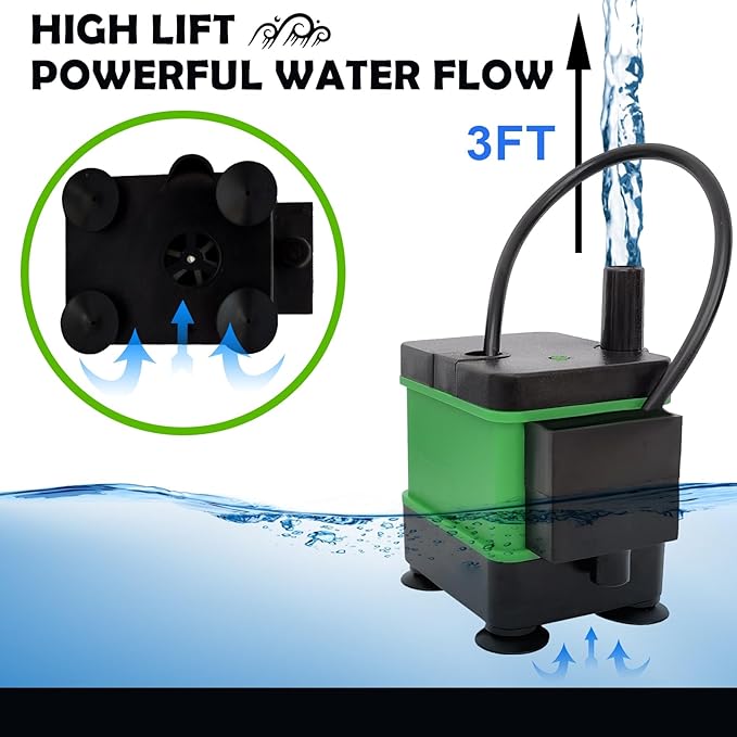 HVAC Condensate Pump Small Pump With Level Sensor For Air Conditioner 110V Automatic Submersible Water For Dehumidifier,Furnace,Green-1