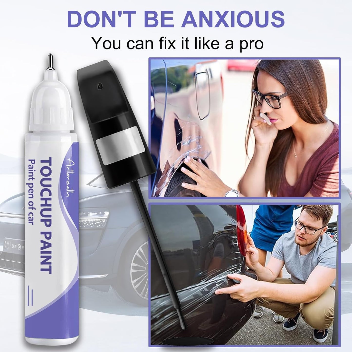 Touch Up Paint for BMW Phytonic Blue(C1M)-Exact Match–Chips and Nicks TouchUp Paint Pen Scratch Repair Car Accessories Car Paint Pen for Erase Car Scratches