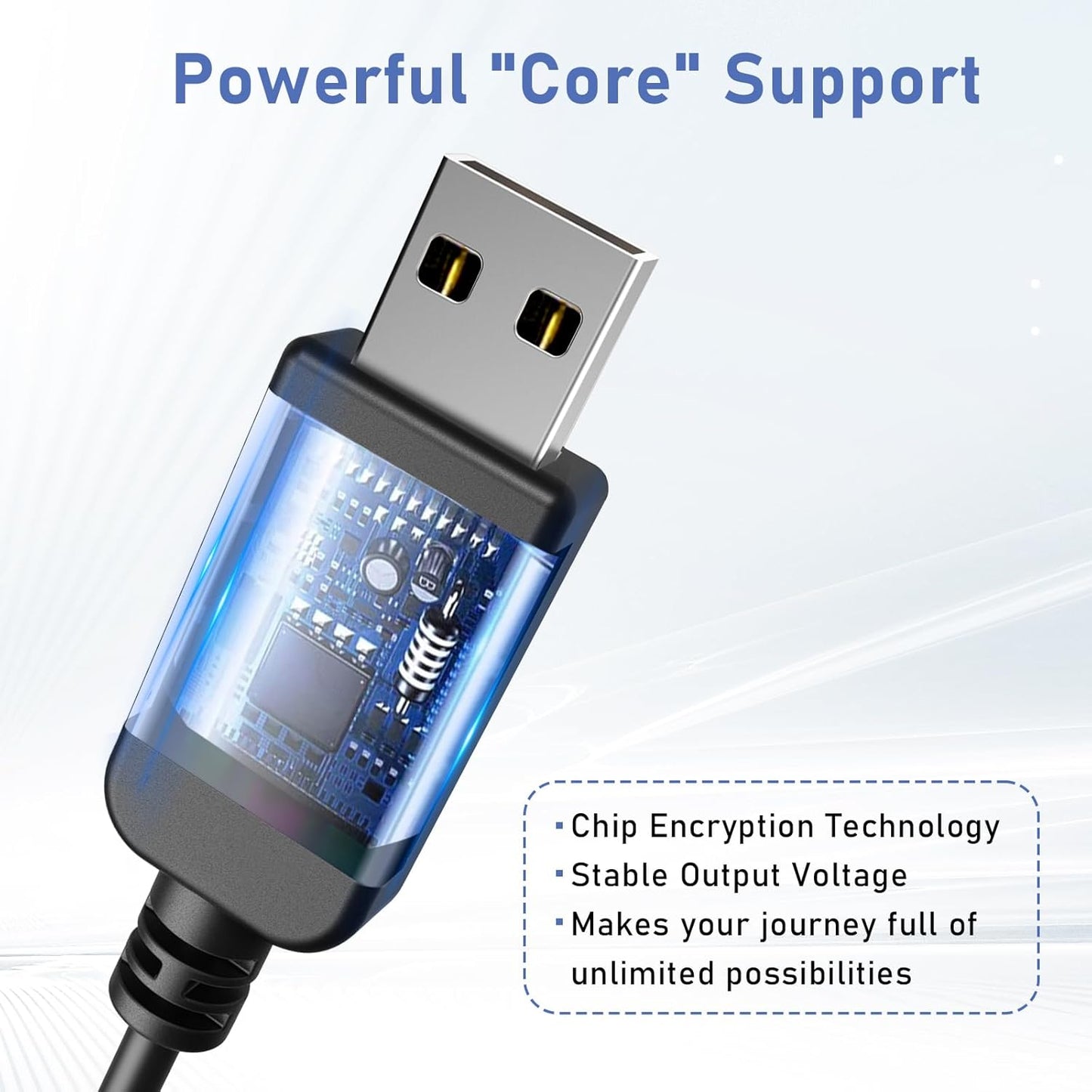 Radar Detector Power Cable, USB to RJ11 DC3.5 Cable,Replacement Radar Detectors Power Cable,for Escort Uniden Radenso XP Beltronics Cob'r'a Whistler Radar Detector (DC3.5-6.56FT)