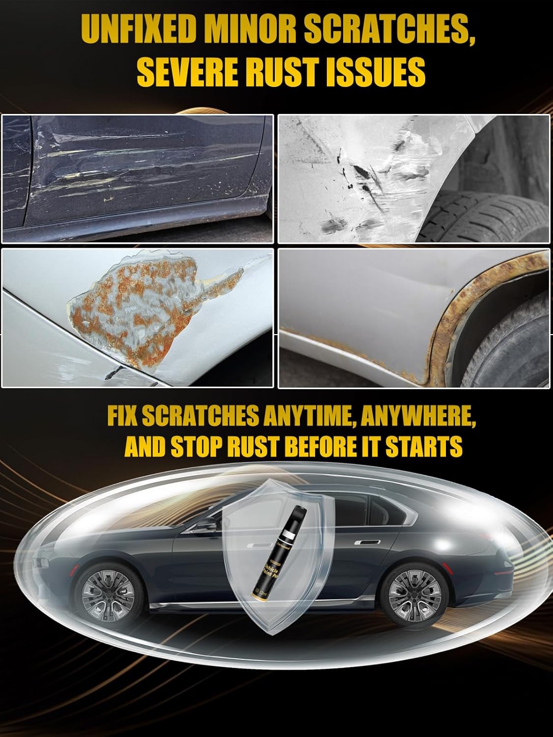 Red Alert/Scarlet Red(A20) Touch Up Paint Compatible with Nissan, Exact Match Car Paint Pen Automotive Scratch Repair Remover Kit Quick & Easy Solution for Vehile Chips and Nicks