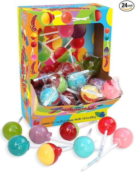 Yummy-Lix Lollipops (Pack of 24, Gourmet Round)