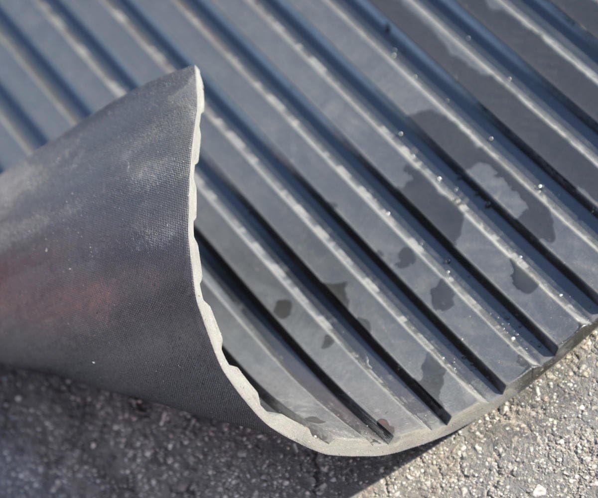 BDK Garage/Shop Auto Repair Home Improvement/Gym Weight Room/Floor Protector Thick Padded Durable Utility Rubber Floor Mat Liner (4 x 8 Ft)