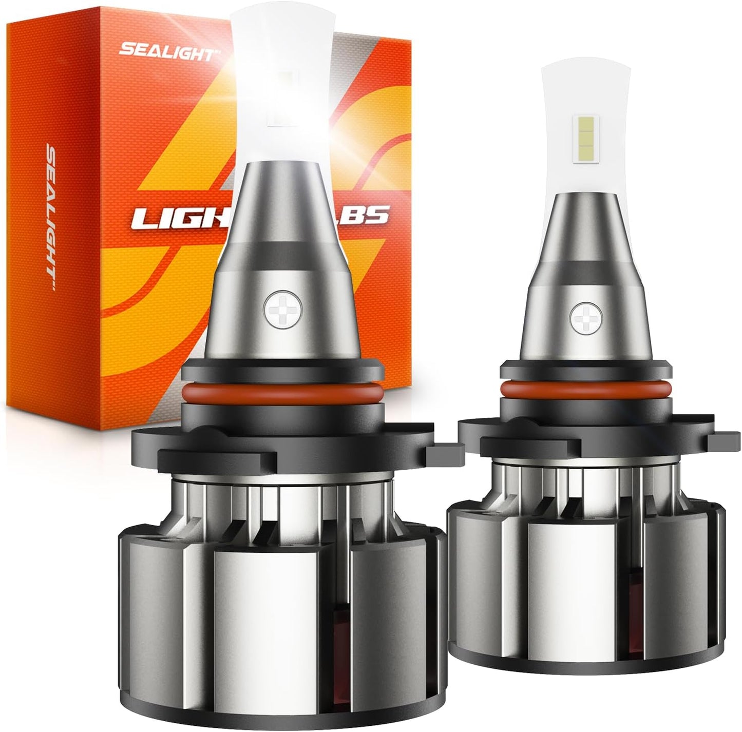 SEALIGHT Upgraded 9005 Fog Light, 36000LM [Modern & Brightest] HB3 Fog light, 6500k White IP68 Waterproof with Cooling Fan, 1:1 Mini Size Quick Install Plug and Play, Pack of 2