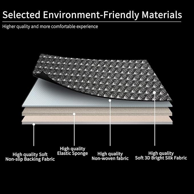 Auto Newer Luxury Breathable Rear Bench Car Seat Cover Fit Four Seasons, Back Seat Protector，Universal Rear of Car Seat Cushions,Universal Fit for 95% Cars,SUV,Pickup,Van（Rear Seat,Black