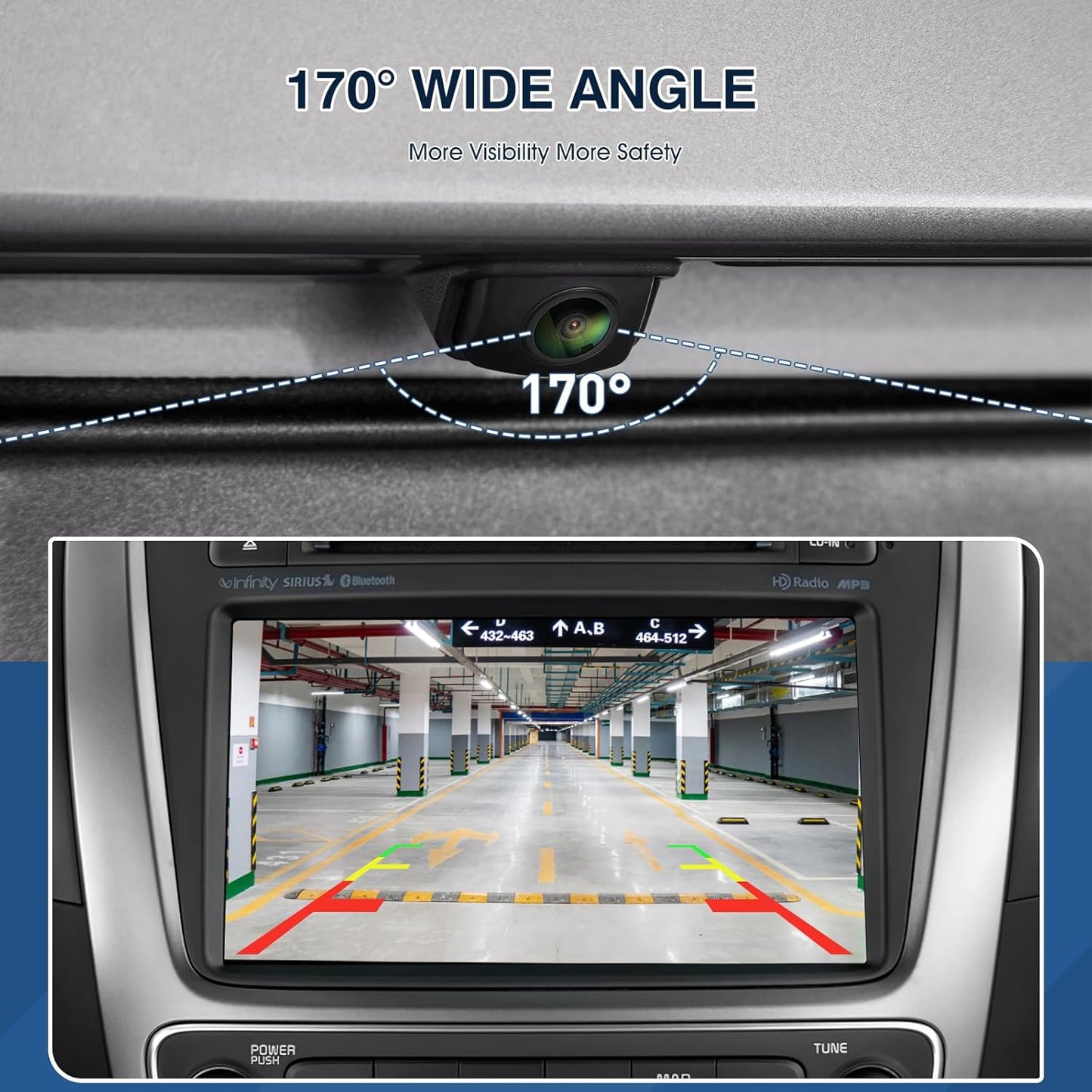 Rear View Backup Camera Fit for Kia Sorento 2014-2015, Reversing Parking Assist Camera OE Replacement 95760-2P600 95760 2P600 957602P600 95760-2P600FFF 957602P600FFF 95760 2P600FFF