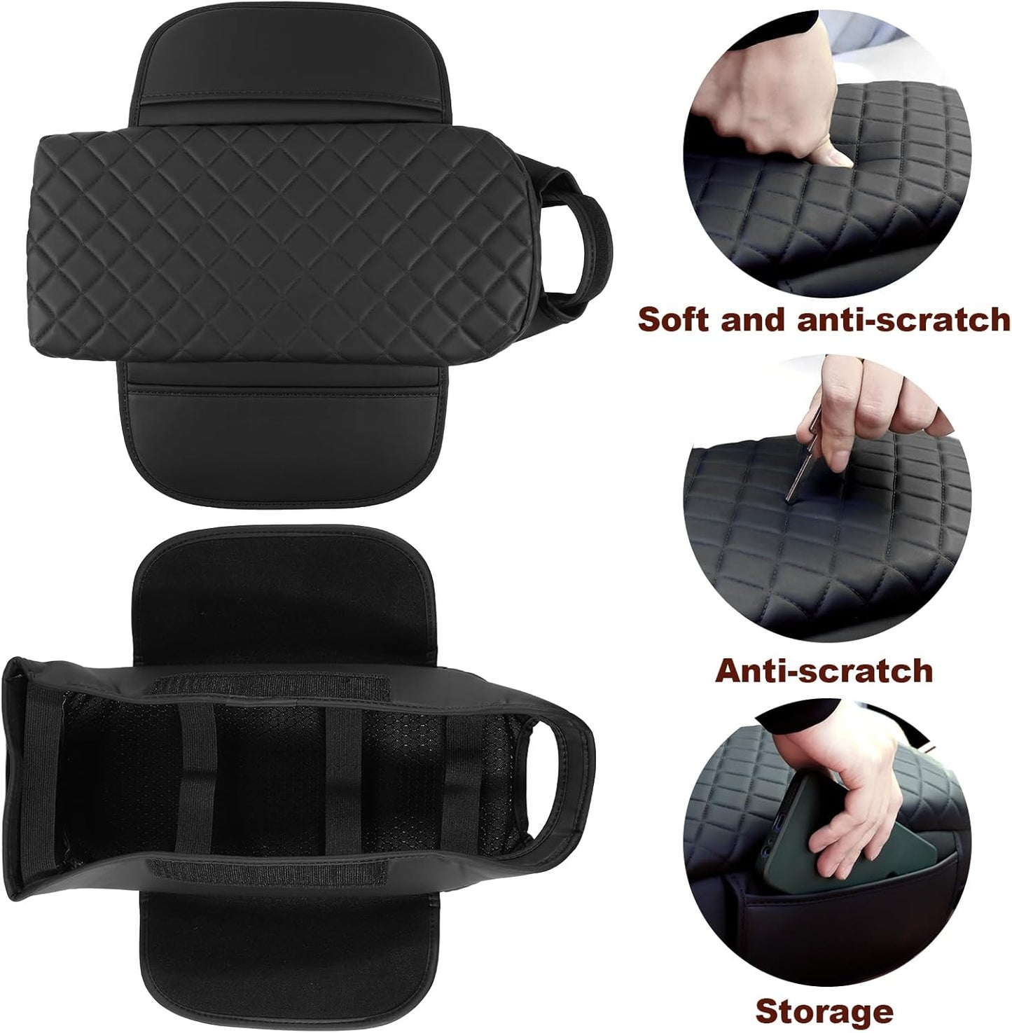 Center Console Armrest Cover for 2011-2020 Dodge Journey Cushion Pad Armrest Box Cover Protector Dodge Journey Interior Accessories (Journey11-20 pad)