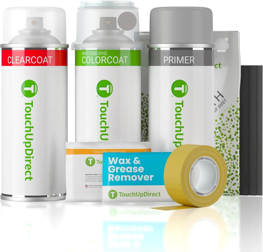 TouchUpDirect 1K0 Silver Knockout Metallic Compatible with Toyota Exact Match Touch Up Paint Aerosol - Platinum Kit