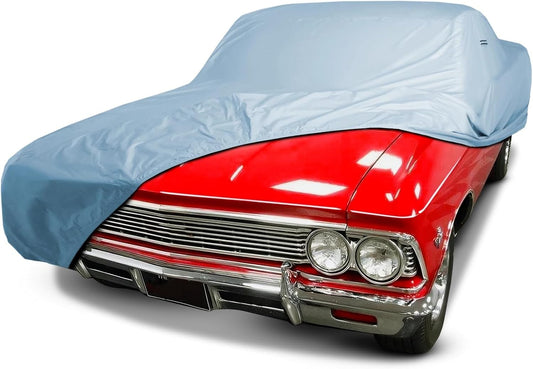 iCarCover Premium Car Cover for 1964-1967 Chevy El Camino Heavy Duty Waterproof All-Weather Automobiles Custom Fit Indoor Outdoor UV Snow Protection Covers with Straps and Bag