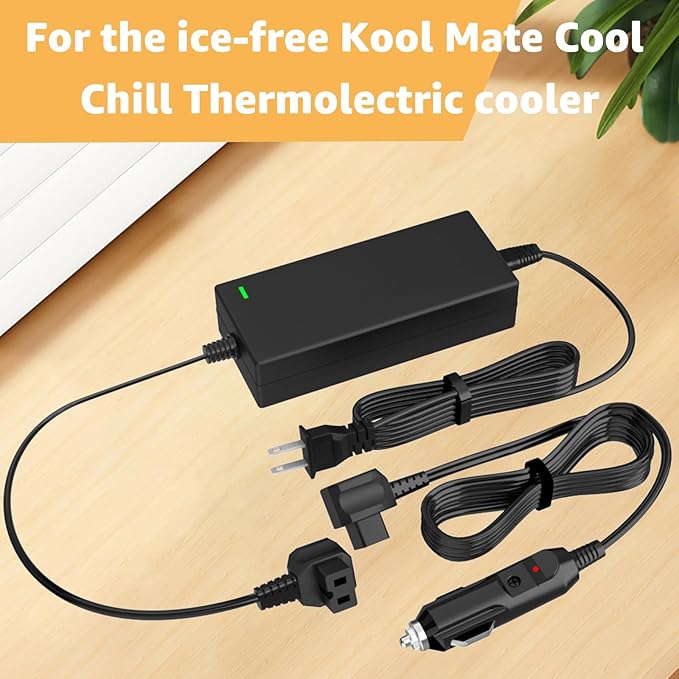 Power Cord Compatible with Alpicool, Bodega, Euhomy, BougeRV, ARB, ICECO, Setpower, JoyTutus, Cooler Power Cord for Most AC/DC Adapter Car Refrigerators﻿ ﻿