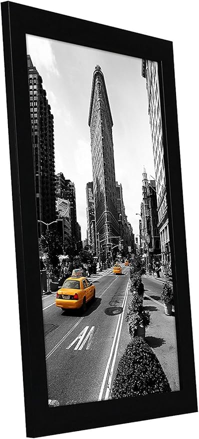 Americanflat 11x17 Picture Frame in Black - Legal Sized Paper Display - Composite Wood with Shatter Resistant Glass - Horizontal and Vertical Formats for Wall (2-Pack)