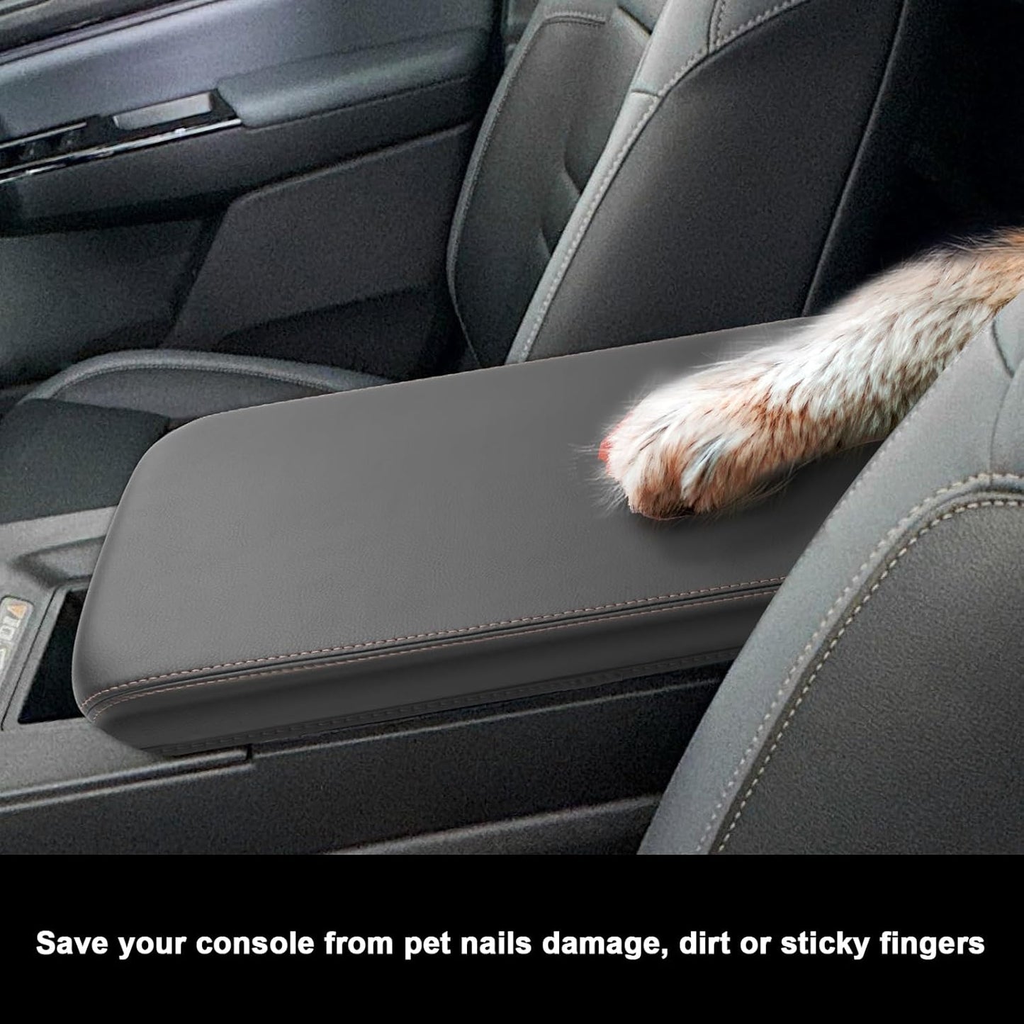 SXCY for 2024 2025 Honda Prologue Armrest Cover [Thin Cover] 2024 2025 Prologue Center Console Cover for 2024 2025 Honda Prologue Console Cover 2024 2025 Prologue Accessory (Brown)