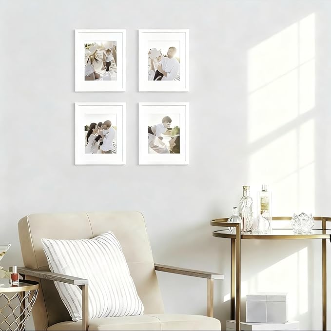16x20 Picture Frame 1 Pack Hatter-Resistant Glass Display Photo Frame, to Wall Home Decor White