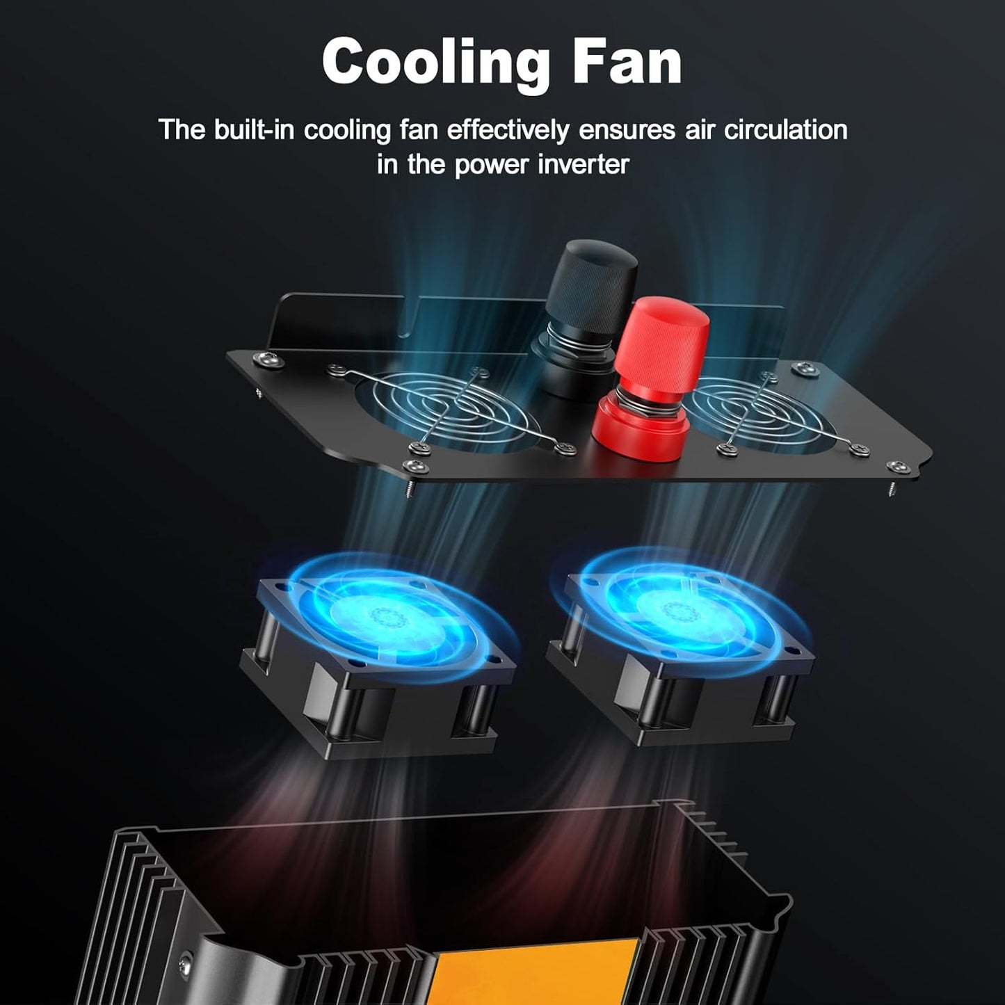 3000W Power Inverter,Peak Power 6000W 12V DC to AC 110V120V,Remote Control with 2AC Outlets and 2.4USB Port,LCD Display for Power Converter,Outdoor Activities,Emergency,Vehicles Truck RV Solar System