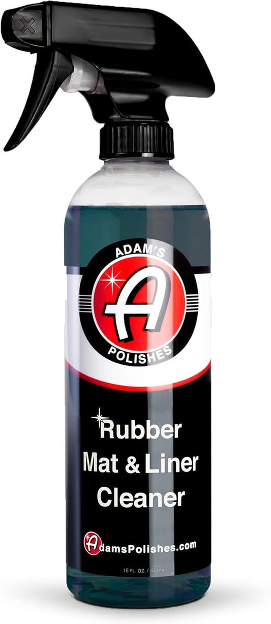 Adam's Polishes Rubber Mat & Liner Cleaner 16oz Protectant & Rubber Floor Mat Cleaning Solution for Car Detailing | Deep Cleans & Restores Mats, Truck Bed Cargo Liners, Trunk Mat Accessories & More
