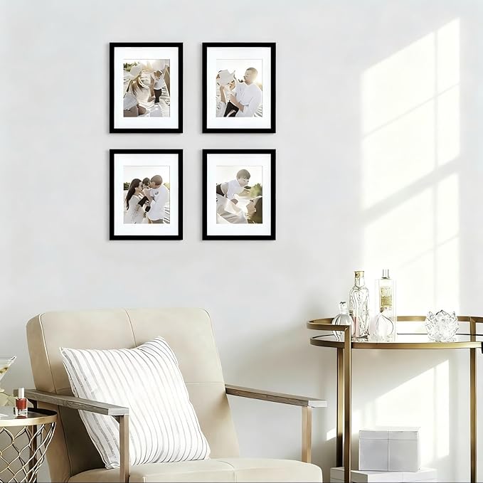 16x20 Picture Frame Hatter-Resistant Glass Display Photo Frame, to Wall Home Decor Black