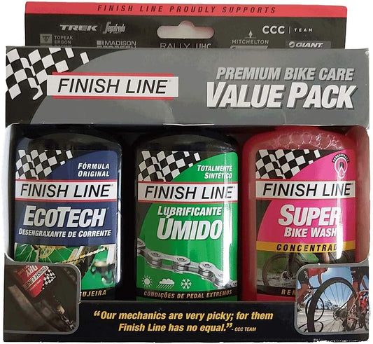 Finish Line Bike Care Multi Purpose/Wash/Wet Lube Value Pack, 4 oz
