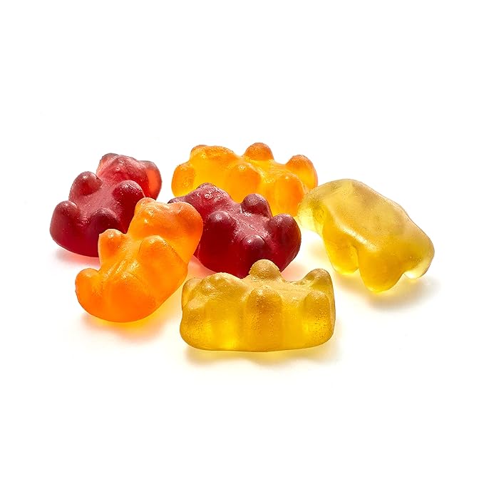 Yupik Organic Fruit Gummy Bears, Gelatin-Free, 1.1 lb (17.6 oz), Gluten-Free, Vegan, Non-GMO, Natural Colors & Flavors, Made from Fruit Juice, Sweet Candy, Delicious Snack, Ideal for Gifting