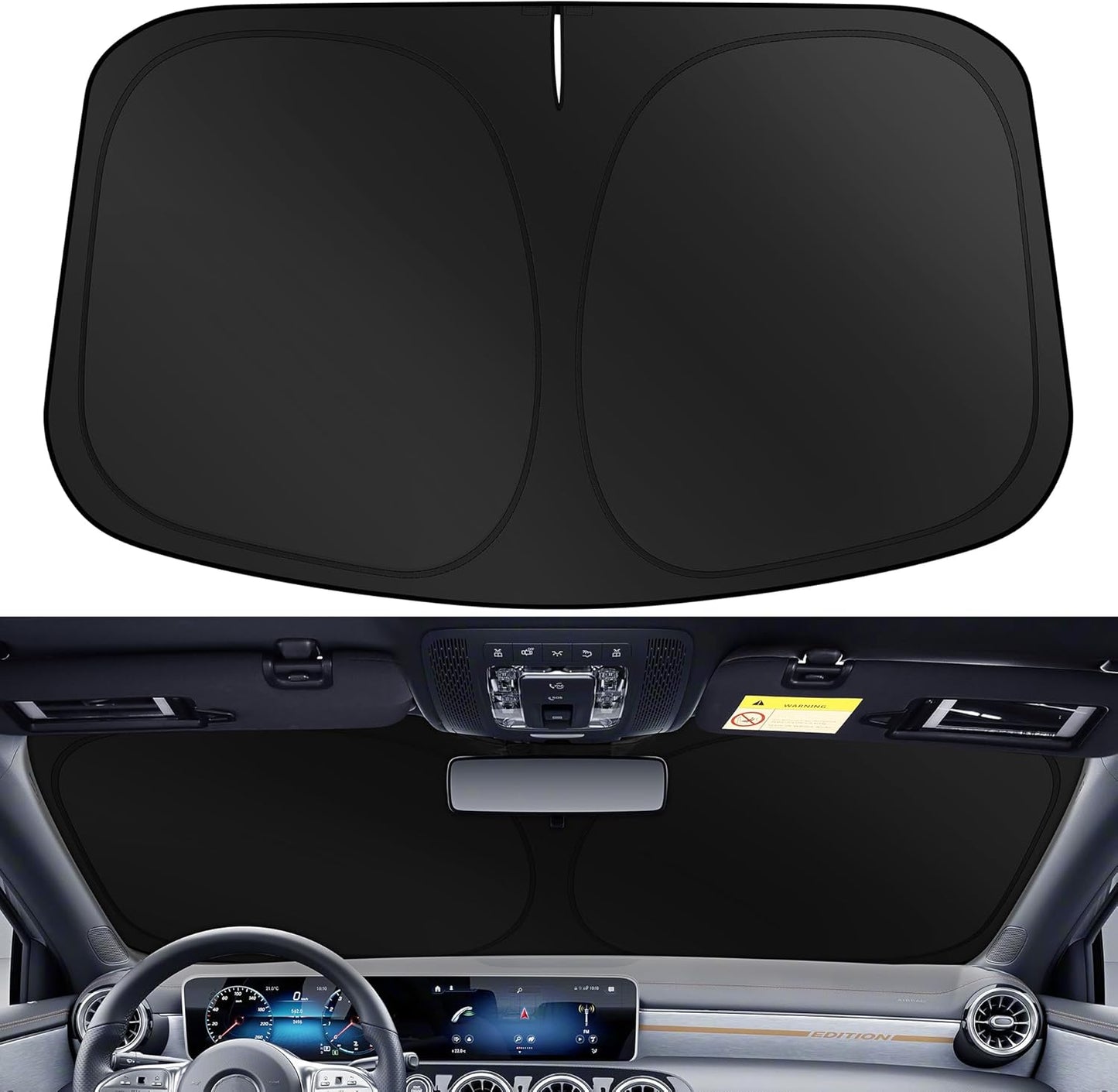 XHRING Windshield Sun Shade Sunshade Compatible with Hyundai Kona 2025 2024 Accessories Car Front Window Sun Shield Cover