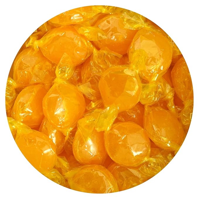 Arcor Butterscotch Discs Hard Candy, 1 Pound Bulk Candy (Approx. 75 pcs.), Butterscotch, Yellow Candy