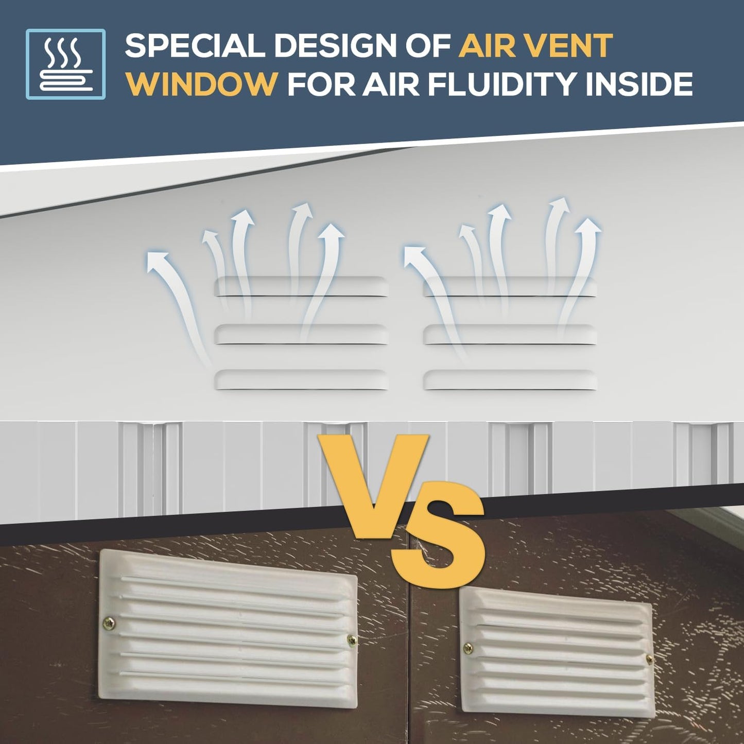 AECOJOY 12' x 12' Outdoor Storage Shed, Large Metal Sheds & Outdoor Storage Clearance Steel Yard Shed with Lockable Doors, Utility and Tool Storage Garden Shed for Backyard, Patio and Outside