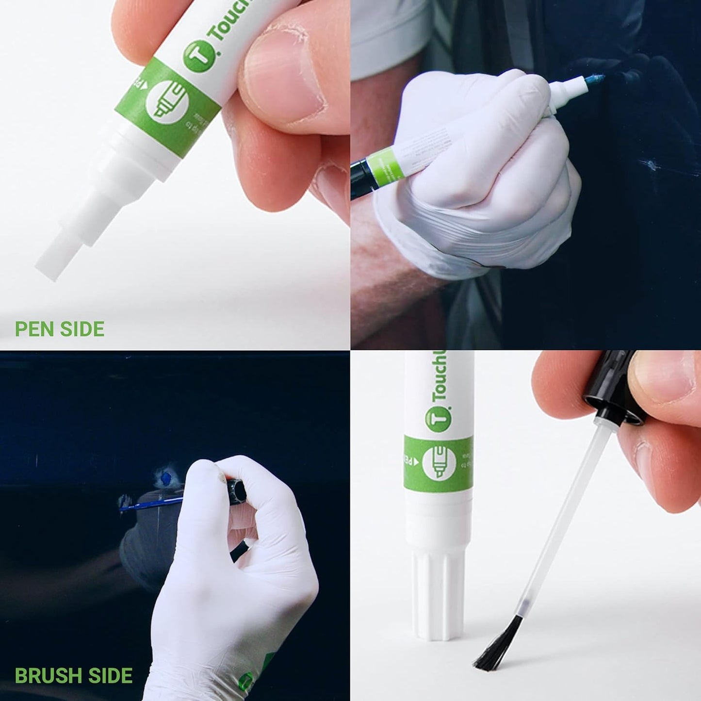 TouchUpDirect 8S6 Dark/Nautical Blue Metallic for Toyota Exact Match Touch Up Paint Combo - Essential Package