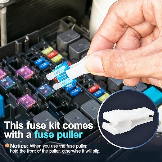 JOREST 120Pcs Micro Fuses, Low Profile Mini Fuse Kit, Micro Fuses Assortment Kit for Car/RV/Truck/Motor (2Amp 3A 5A 7.5A 10A 15A 20A 25A 30A 35A 40A) +1Blade Automotive Fuse Puller